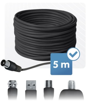 Крытая антенна 360 градусов для эфирного телевидения DVB-T2 ULTRA HD 4K LTE FILTER