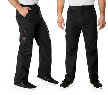Spodnie Bojówki Męskie Trekkingowe Militarne Cargo 6 Kieszeni 1010-2 r 3XL
