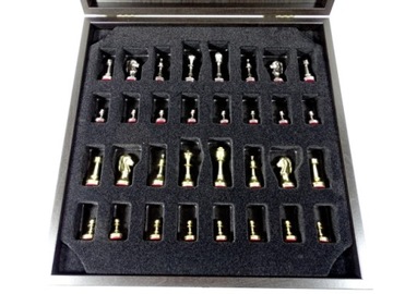 Классические металлические шахматы Stauton, эксклюзивные большие размеры, 36x36 см