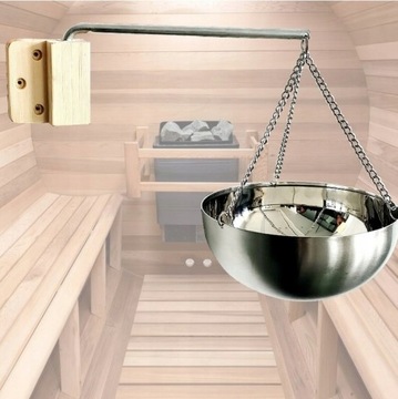 Miska aromatyczna do sauny ze stali nierdzewnej