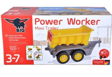 BIG Power Worker Maxi Plat Ride на прицепе