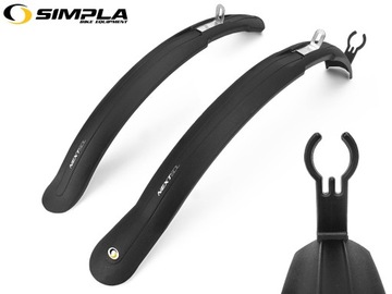 Комплект велосипедных крыльев SIMPLA NEXT для треккингового велосипеда 26–28 дюймов