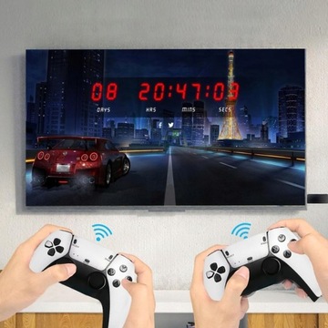 БЕСПРОВОДНАЯ РЕТРО-КОНСОЛЬ 4K GAME + 2 ПАДА + 20 000 ИГР