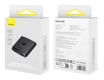 АДАПТЕР BASEUS SWITCH 2IN1 HDMI ДВУХСТОРОННИЙ РАЗДЕЛИТЕЛЬ FULL HD 4K 60 Гц
