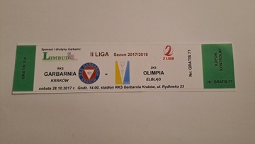GARBARNIA KRAKÓW - OLIMPIA ELBLĄG 28-10-2017
