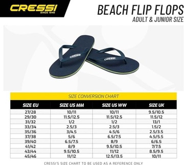 Japonki klapki Cressi Beach Flip Flops roz 43 / 44