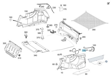 MERCEDES-BENZ OE A0009918698 CLIP LIŠTA OSOBNÍ STRÁŽCE