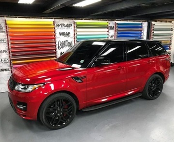 ШПОН КРАСНАЯ ПЛЕНКА БЛЕСК МЕТАЛЛИК ХРОМ