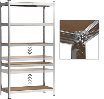 200x100x50 REGAŁ METALOWY MAGAZYNOWY 5 PÓŁEK 875kg