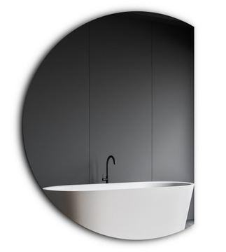 LUSTRO OKRĄGŁE ZE ŚCIĘTYM BOKIEM / PÓŁOKRĄGŁE 130cm