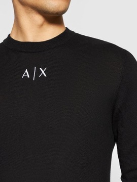 Sweter klasyczny cienki Armani Exchange L