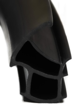 USZCZELKA DO DRZWI OŚCIEŻNICE STALOWE CZARNA STL 7501 1mb