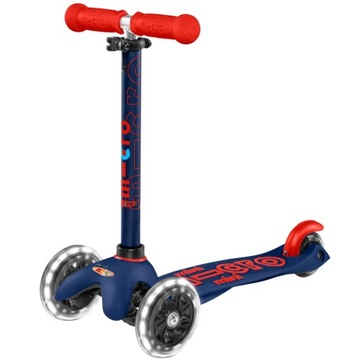 Hulajnoga Mini Micro Deluxe LED Navy Blue koła LED