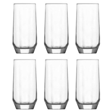 Szklanki do drinków wody napojów DIAMOND LAV komplet 6 szt 385 ml
