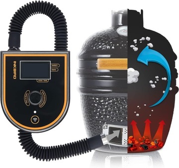 Inkbird Dmuchawa do grilla, monitor temperatury