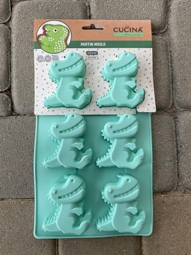 MUFFIN MOLDER 6 ДЛЯ МАФФИНОВ СИЛИКОНОВАЯ Форма ДИНОЗАВРЫ ОЛДМАН 27х17 см