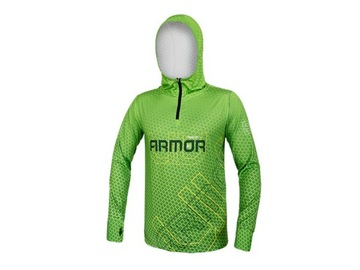 BLUZA Z KAPTUREM DELPHIN UV ARMOR 50+ NEON R. XL