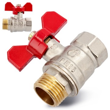 Zawór kulowy GZ/GW 3/4 '' W/Z z dławikiem