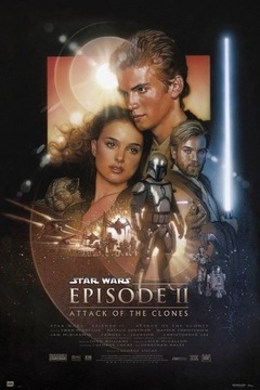 Star Wars Gwiezdne Wojny Atak Klonów - plakat
