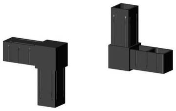 Łącznik plastikowy 25x25x2 , 2D2 V25 X2C