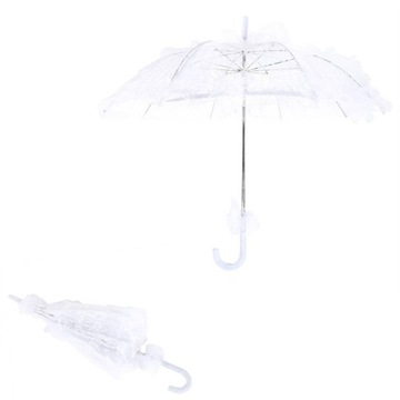 ЗОНТ ДЛЯ СВАДЕБНОГО ПРИЧАСТИЯ BRIDGET, БЕЛЫЙ