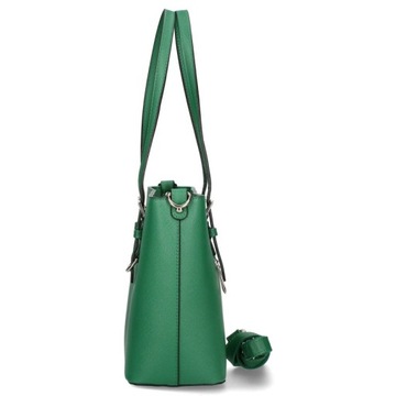 Torba, torebka damska FLORA&CO klasyczna zielona