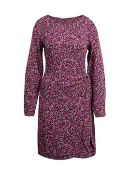 Różowo-fioletowa damska wzorzysta sukienka ORSAY