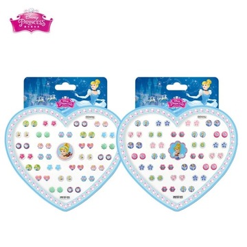 Genuine Disney Frozen Children 3D Earrings Sticker Toy Cartoon Disney Rapun