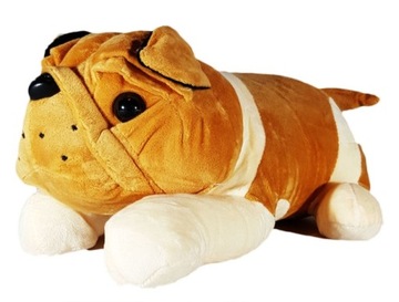 PODUSZKA MASKOTKA ZABAWKA PIES PIESEK BULDOG 26 cm