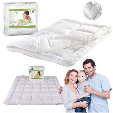 Kołdra antyalergiczna 240x260 Medical 2400g biała