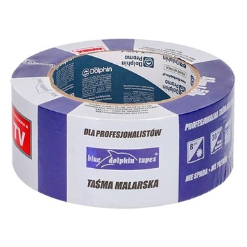 TAŚMA PAPIEROWA MALARSKA NIEBIESKA 48mm x 50m BLUE DOLPHIN