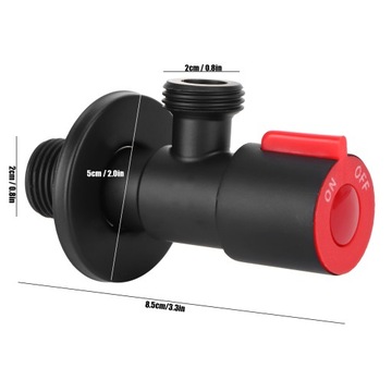 Угловой клапан G1/2 Водяной запорный клапан с