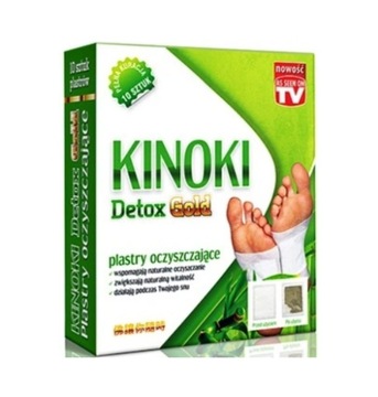 KINOKI PLASTRY OCZYSZCZAJĄCE 10 SZT DETOX NA STOPY
