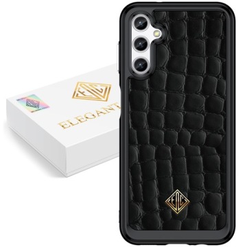 Pouzdro Pro Samsung A14 5G Kryt Luxusní Přírodní Kůže Originální