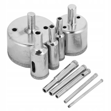 10 szt. ZESTAW WIERTEŁ DIAMENTOWYCH