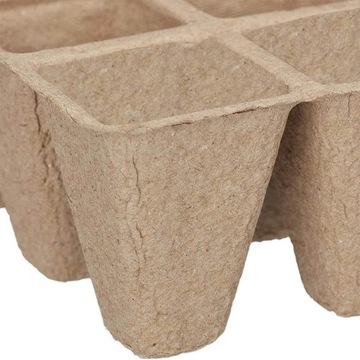 ТОРФЯНЫЕ ГОРШКИ ДЛЯ ПОСАДКИ Горшки для рассады, 10 лотков, 120 шт.