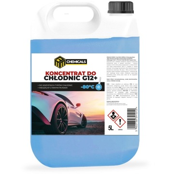 Koncentrat Płyn do chłodnic chłodniczy G12+ niezamarzający -80C 5L