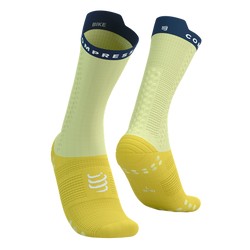 COMPRESSPORT Skarpetki rowerowe PRORACING SOCKS V4 BIKE elf yellow/blues T3