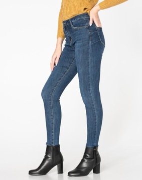 Spodnie Damskie Jeans Rurki Modelujące Push 696 S