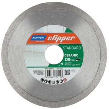 TARCZA DIAMENTOWA DO CIĘCIA PŁYTEK GRESU CERAMIKI 180 mm NORTON CLIPPER PRO