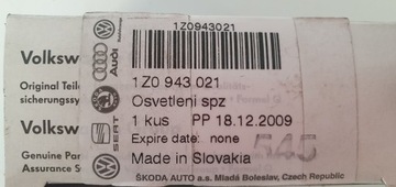 LAMPA TABULKY SPZ OCTAVIA II OE NOVÁ