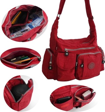 Modna torba miejska na ramię Bag Street 2219 Red