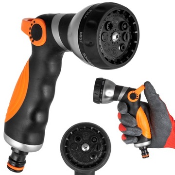 ZRASZACZ OGRODOWY PISTOLET METALOWY ZŁĄCZKA NA WĄŻ