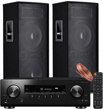 KOLUMNY ESTRADOWE 2400W AMPLITUNER PIONEER BT HDMI