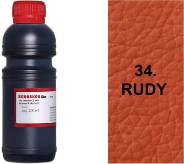RUDA 34 FARBA RENOSKÓR 200 ml WILBRA 0,2 LAKIER DO ODZIEŻY SKÓRZANEJ G12-91
