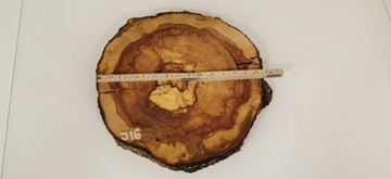 Ломтик яблока 36x37см, дерево для стола из смолы