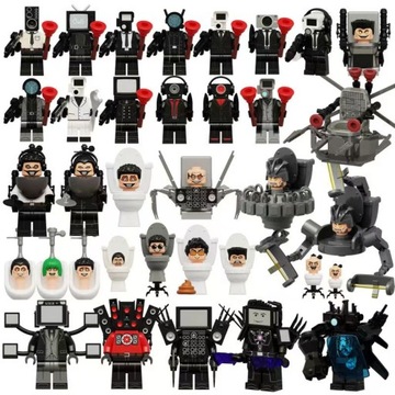 MINIFIGURKI SKIBIDI TOILET KLOCKI FIGURKI AKCESORIA