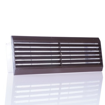 Zakończenie kanału z żaluzją 60x120, brąz 03311