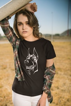 Koszulka damska DOBERMAN T-shirt PIES PSY