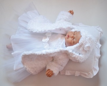 ПАЛЬТО И ШЛЯПА ОДЕЖДА ДЛЯ КРЕЩЕНИЯ 74 80 АМЕЛИЯ